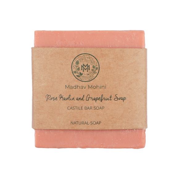 Rose Kaolin and Grapefruit Soap