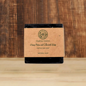 Ayurvedic charcoal soap for deep cleansing & detox