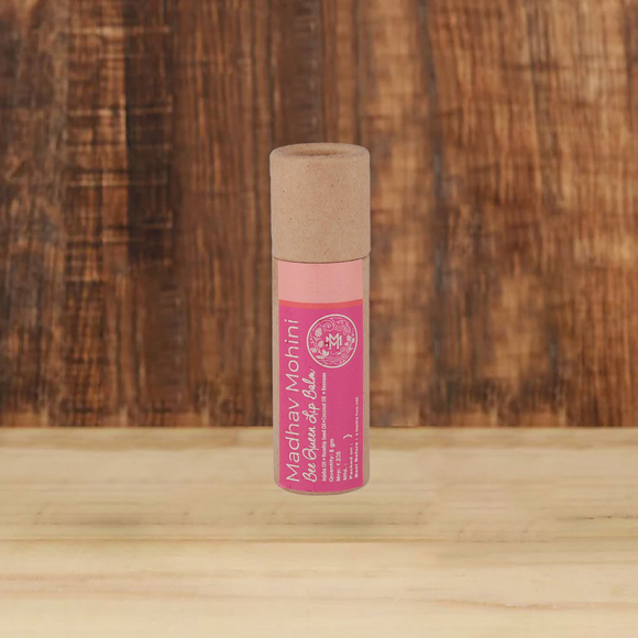 Ayurvedic lip balm with cocoa butter & rosehip oil for soft lips