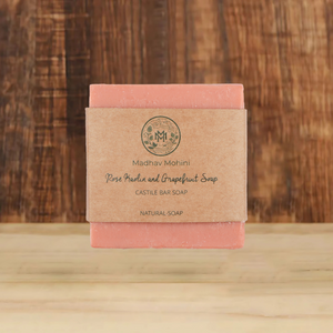 Handmade Ayurvedic soap with rose kaolin clay for oily skin